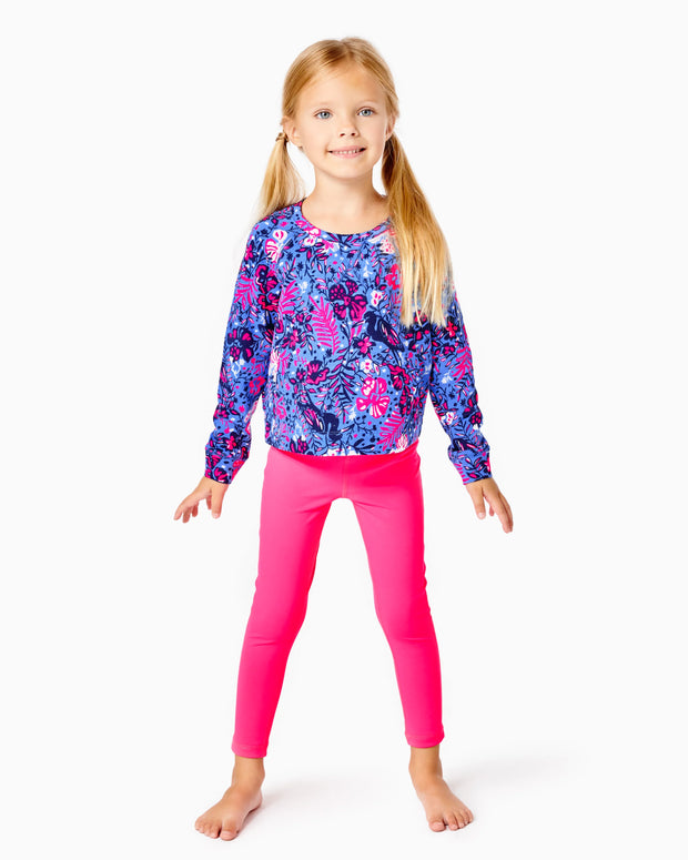 Lilly Pulitzer Girls Luxletic Mini Emmaline Ireland Top