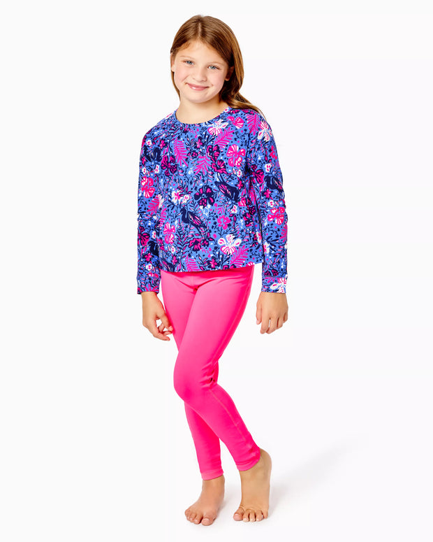 Lilly Pulitzer Girls Luxletic Mini Emmaline Ireland Top