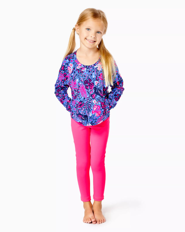 Lilly Pulitzer Girls Luxletic Mini Emmaline Ireland Top