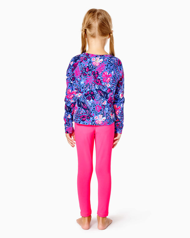 Lilly Pulitzer Girls Luxletic Mini Emmaline Ireland Top