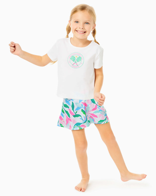 Lilly Pulitzer Luxletic Girls Mini Rally Tee Top