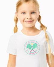 Lilly Pulitzer Luxletic Girls Mini Rally Tee Top