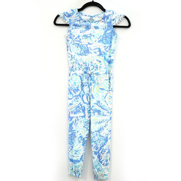 Lilly Pulitzer Girls Printed Kids Jumpsuit Playsuit Dress S 4-5 Years