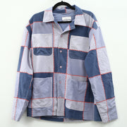 Urban Outfitters UO Patchwork Blanket Stitch Chore Shirt Jacket Men's M