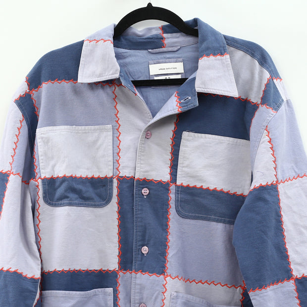 Urban Outfitters UO Patchwork Blanket Stitch Chore Shirt Jacket Men's M
