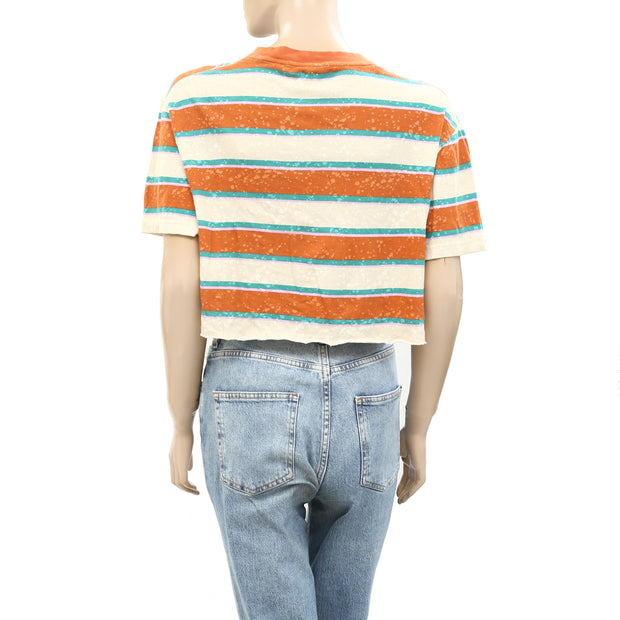 BDG Urban Outfitters Twin Flame Cropped Tee Top XS