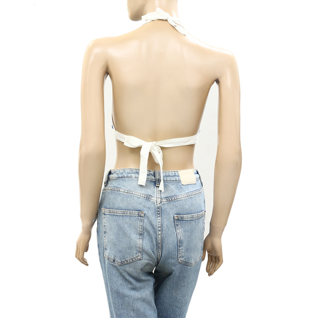 Urban Outfitters UO Susanna Tie-Back Halter Cropped Top XS