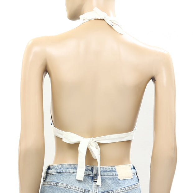 Urban Outfitters UO Susanna Tie-Back Halter Cropped Top XS