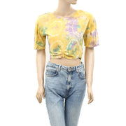 Urban Outfitters UO Tie Dye Print Cropped Top
