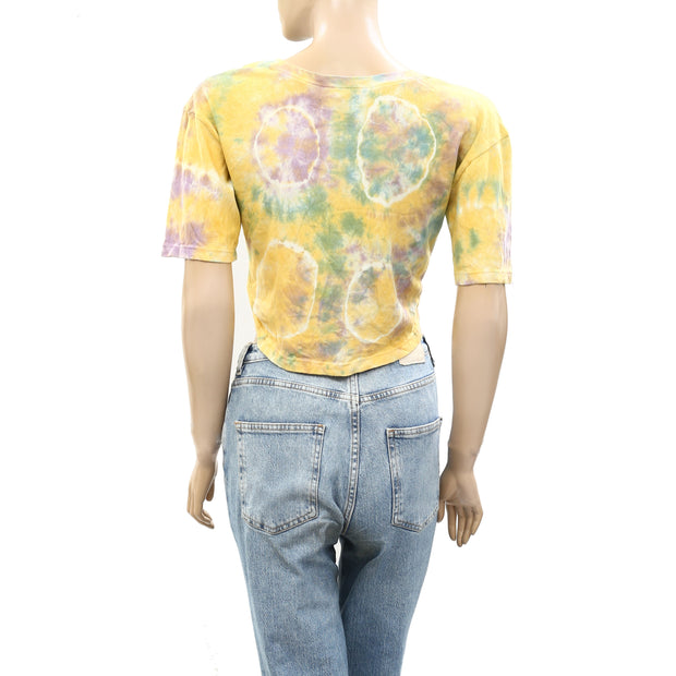 Urban Outfitters UO Tie Dye Print Cropped Top