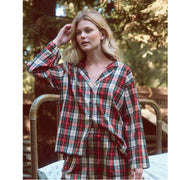 The Great Buttondown Cotton Check Collared Flannel Plaid Shirt Top XS-0