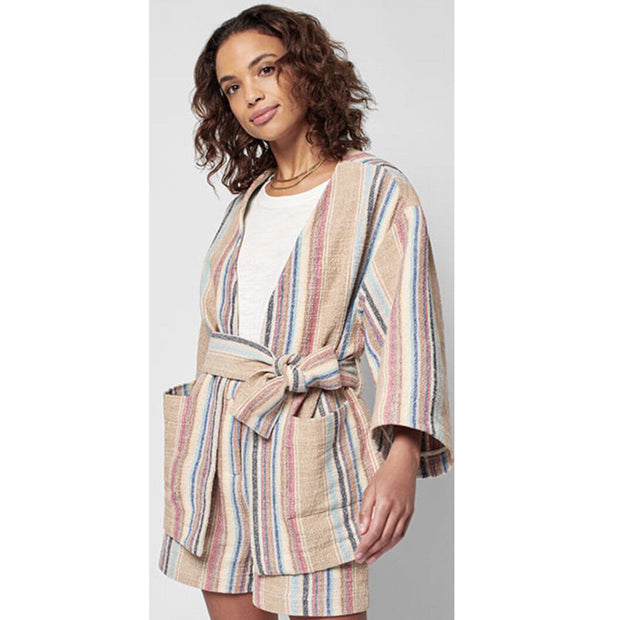 Faherty Mykonos Jacket Surfrider Striped Top M