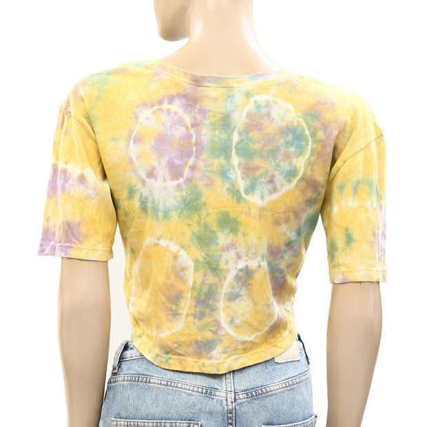 Urban Outfitters UO Tie Dye Print Cropped Top