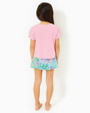 Lilly Pulitzer Luxletic Girls Mini Rally Tee Top S