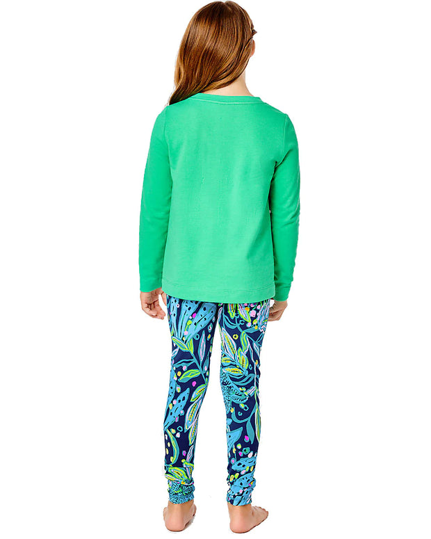 Lilly Pulitzer Kids Girls Mini Rami Sweatshirt Top