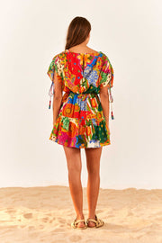 Farm Rio Anthropologie Sunny Mix Mini Dress S