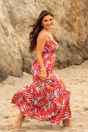 Pour Moi Strappy Tiered Hem Maxi Dress XS