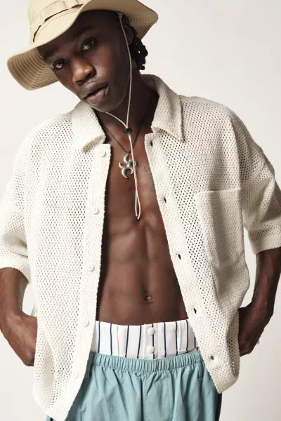 BDG Urban Outfitters Seb Mesh Shirt Men's