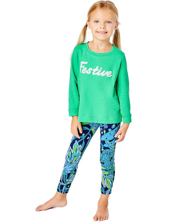 Lilly Pulitzer Kids Girls Mini Rami Sweatshirt Top