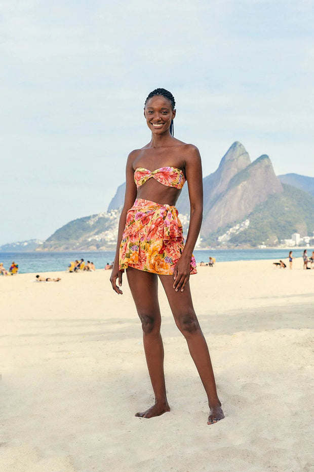 Farm Rio Anthropologie Lia Cover Up Mini Skirt
