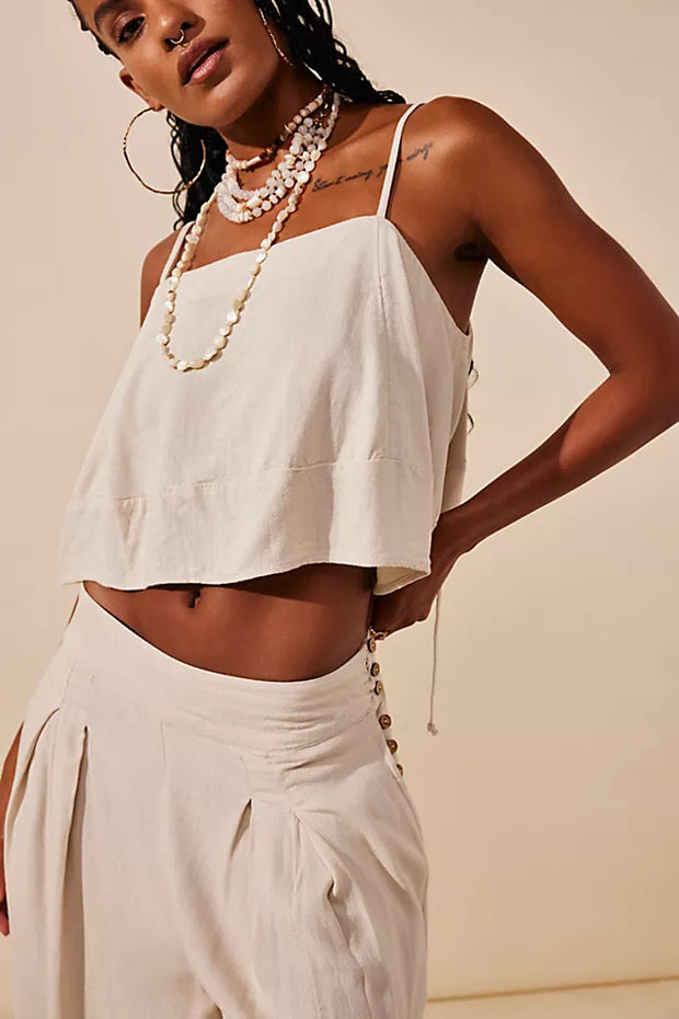 Free People Free-est Struttin Cami Tank Top & Pants Set