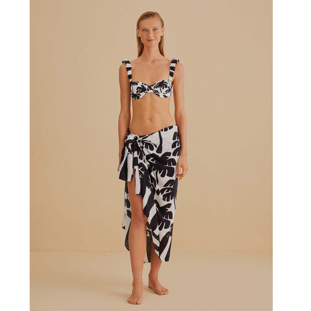 Farm Rio Anthropologie Coconut Panneaux Maxi Skirt O\S