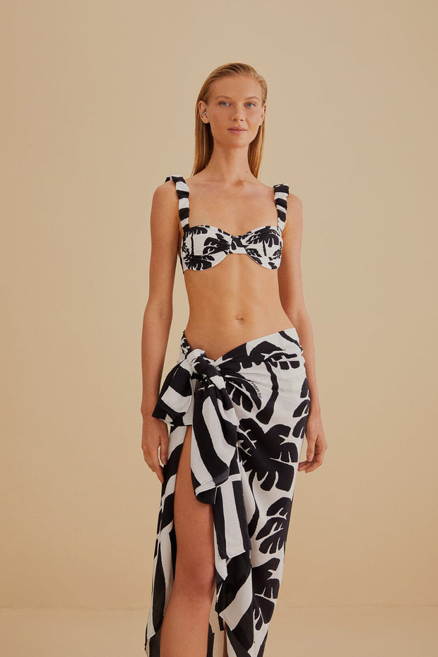 Farm Rio Anthropologie Coconut Panneaux Maxi Skirt O\S
