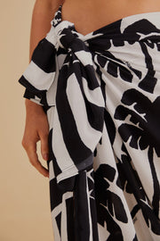 Farm Rio Anthropologie Coconut Panneaux Maxi Skirt O\S
