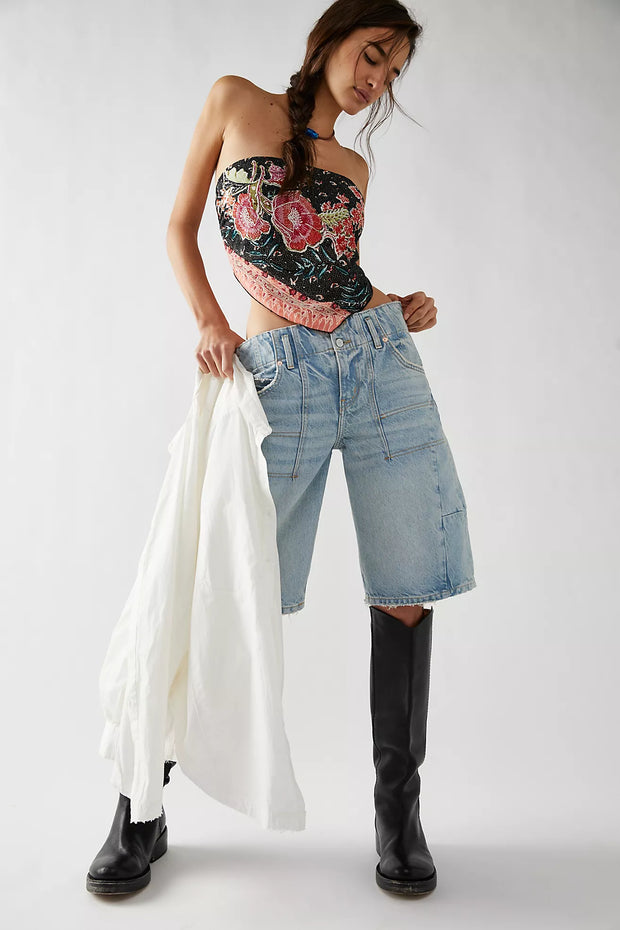 Free People FP One Raya Bandana Blouse Top
