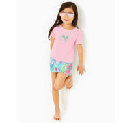 Lilly Pulitzer Luxletic Girls Mini Rally Tee Top S