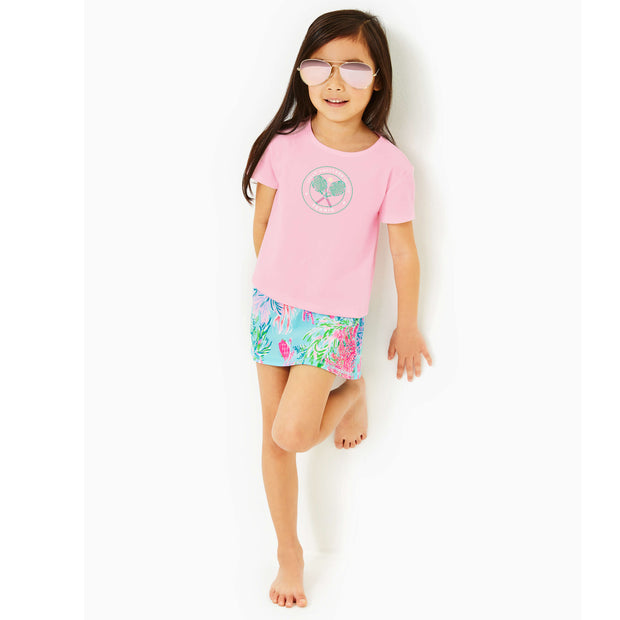 Lilly Pulitzer Luxletic Girls Mini Rally Tee Top S