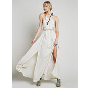 Free People Endless Summer Halter Solid Cutout Maxi Dress
