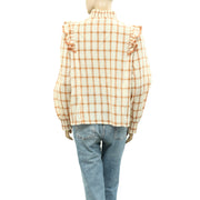 Sezane Marty Buttondown Shirt Blouse Top