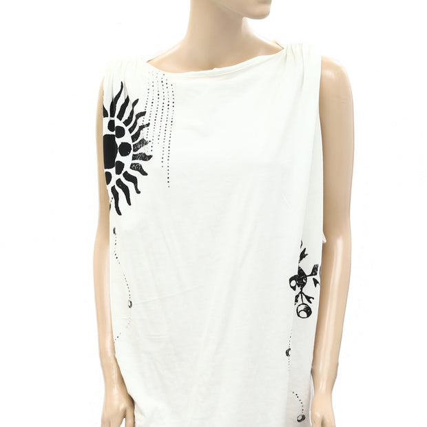 Daily Practice by Anthropologie Ruched Sleeveless Mini Dress