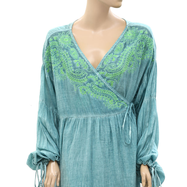 Intimately Free People Well Hello There Wrap Dress S