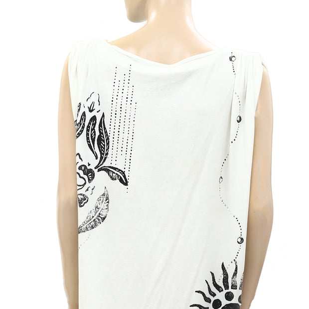 Daily Practice by Anthropologie Ruched Sleeveless Mini Dress