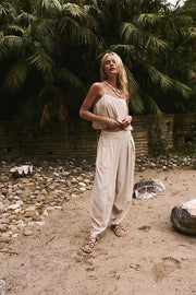Free People Free-est Struttin Cami Tank Top & Pants Set