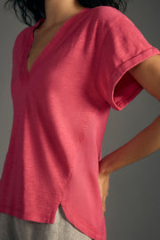 Daily Practice by Anthropologie V-Neck Short-Sleeve Tee Tunic Top