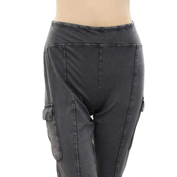 Out From Under Urban Outfitter Aria High-Waisted Cargo Flare Pant L