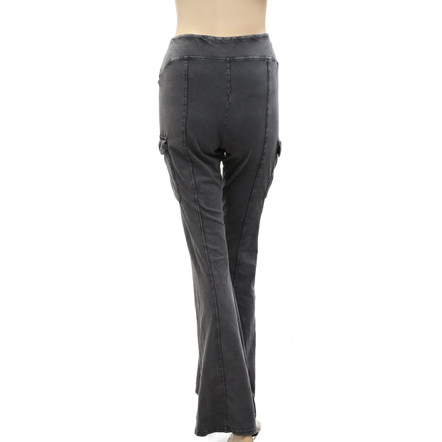 Out From Under Urban Outfitter Aria High-Waisted Cargo Flare Pant L