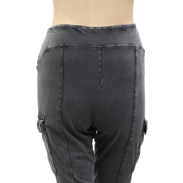 Out From Under Urban Outfitter Aria High-Waisted Cargo Flare Pant L