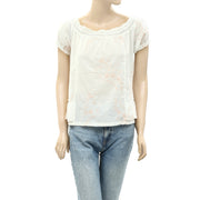 Odd Molly Anthropologie My Everything Floral Embroidered Blouse Top XS-0