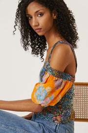 Love The Label Anthropologie Patchwork Cropped Tank Top S