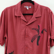 Urban Outfitters UO Buttondown Pop Art Graphic Camp Collar Shirt Men's M