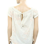 Odd Molly Anthropologie My Everything Floral Embroidered Blouse Top XS-0
