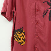 Urban Outfitters UO Buttondown Pop Art Graphic Camp Collar Shirt Men's M