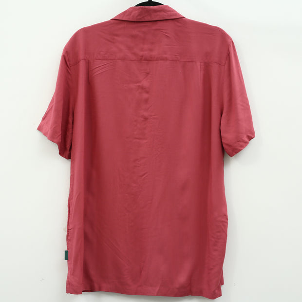 Urban Outfitters UO Buttondown Pop Art Graphic Camp Collar Shirt Men's M