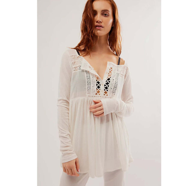 Free People Pretty Please Tunic Top S