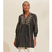 Odd Molly Anthropologie Charlotte Tunic Mini Dress XS-0
