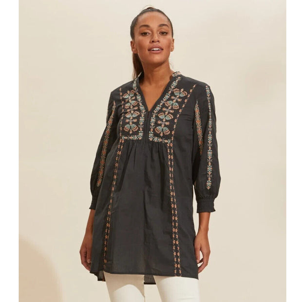 Odd Molly Anthropologie Charlotte Tunic Mini Dress XS-0